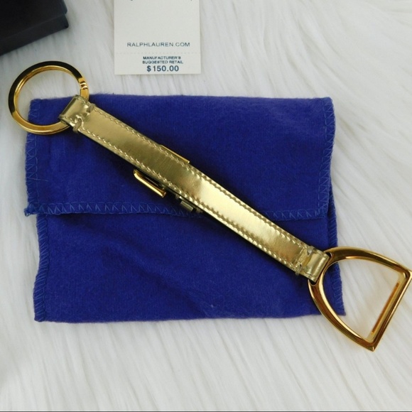 Ralph Lauren Collection Gold Equestrian Keychain - Picture 3 of 7